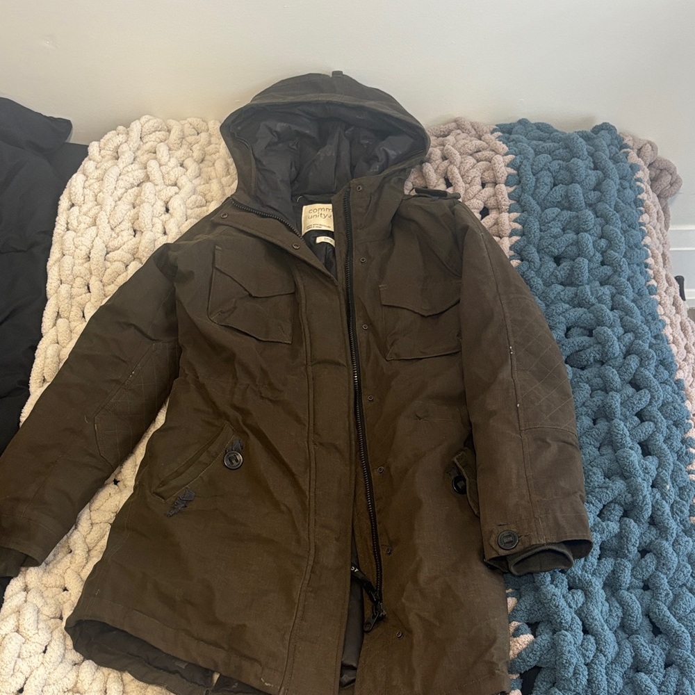 Women's Olive Winter Coat